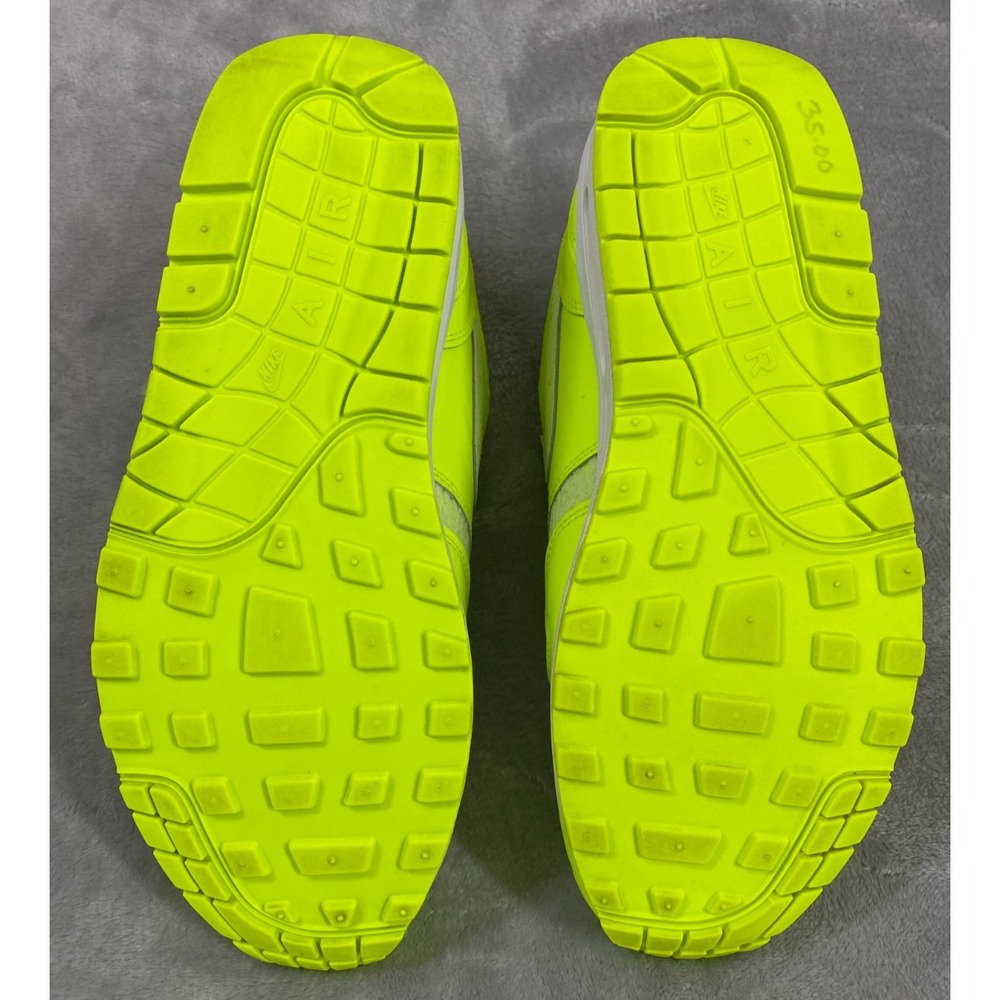 Nike Air Max 1 Sneakers Mens 9 Volt Neon Yellow FN6832-702 Topographic Pattern - Picture 6 of 7